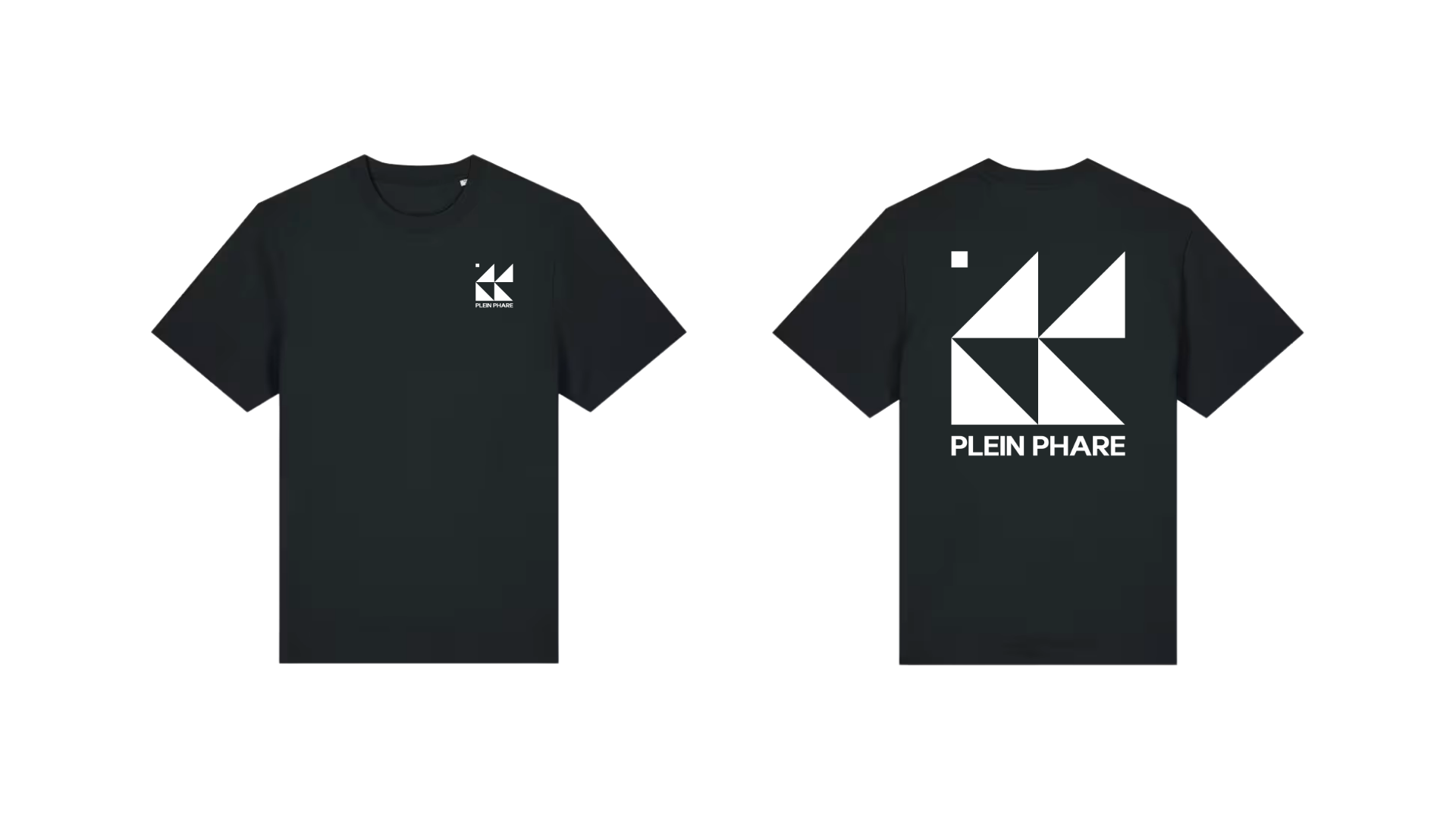 T-shirt black Plein Phare square logo (men)
