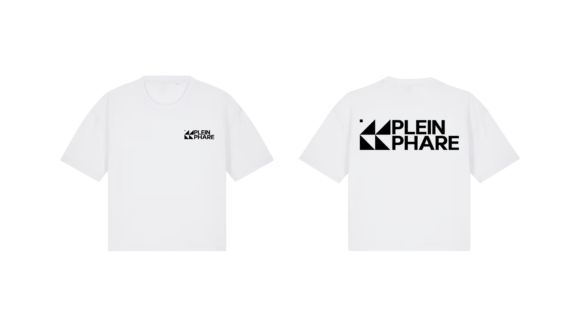 T-shirt white Plein Phare long logo (women)